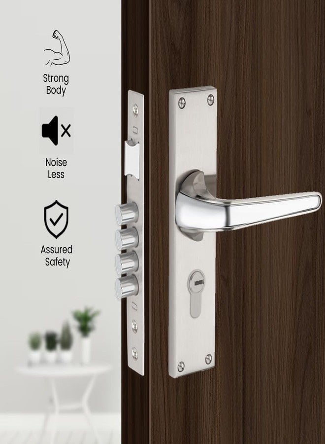 Link Carvo Mortise Lock |for Main & Internal Door in Home, Office, Hotel | 10 Inches Heavy Duty Handle Set with Both Side Key Access, 3 Keys |SS Finish|2 Years Warranty - Image 4